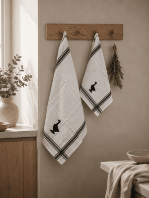 Zoom image of Kitchen towel White Duck Dobby , 30 x 45 cm