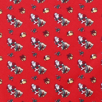 Zoom bild av slips santa christmas slips siden jullslips amanda christensen