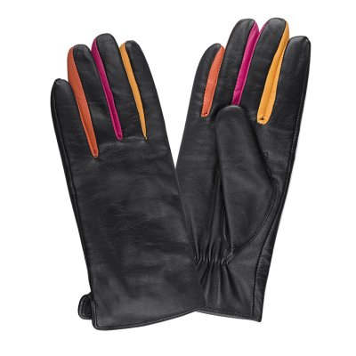 Zoom image of Lambskin gloves Multi, women,black