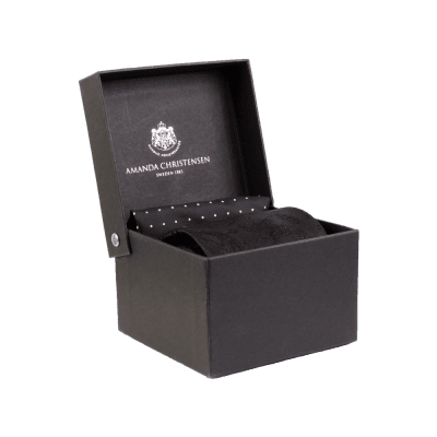 Zoom image of Tie & Silk Square in box Party, Black
