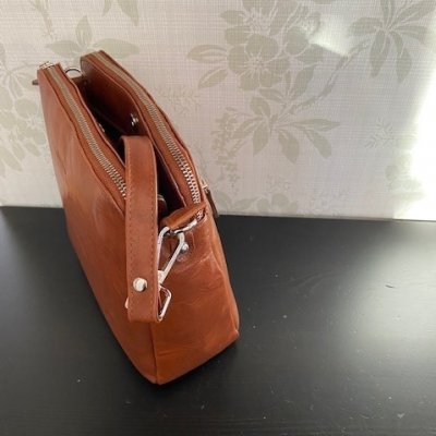 Zoom image of Shoulder Bag Classic 2 zipper women L.F, High Cognac