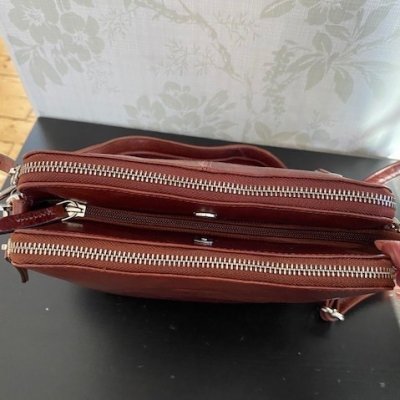 Zoom image of Shoulder Bag Classic 2 zipper women L.F, High Brandy