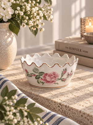 Zoom bild av Skål liten Ros