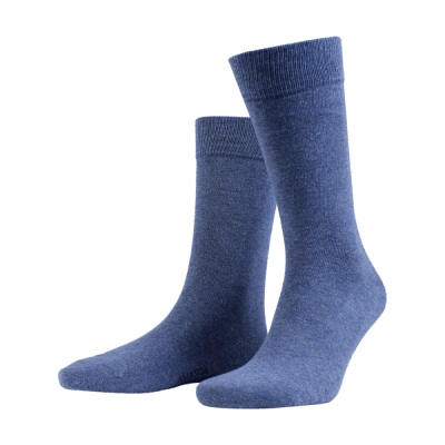 Zoom bild av ankelsocka strumpa kortstrumpa blå
