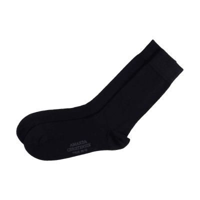 Zoom image of ankle sock black cotton