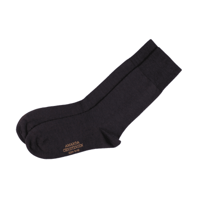 Zoom bild av Strumpa Ull, MörkBrun