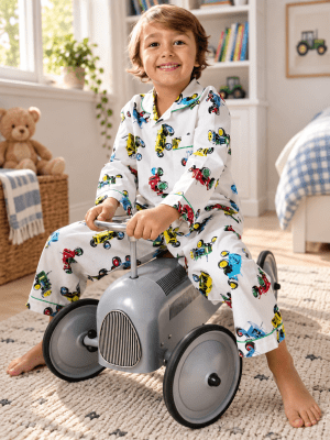 Zoom bild av Pyjamasset Traktor 2 delar, 1-5 år
