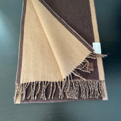 Zoom bild av Halsduk Paspoal 100% ull, Brun/Beige