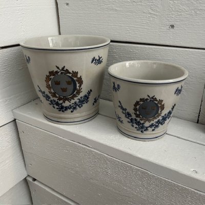 Zoom bild av Kruka Stor Gripsholm, krackelerad