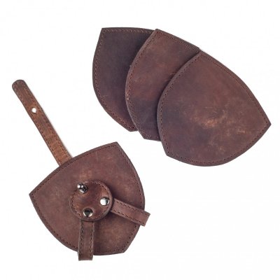 coaster 4 pack i läder brun skinn presenttips farsdagspresent