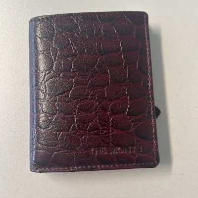 Plånbok Croco, Burgundy