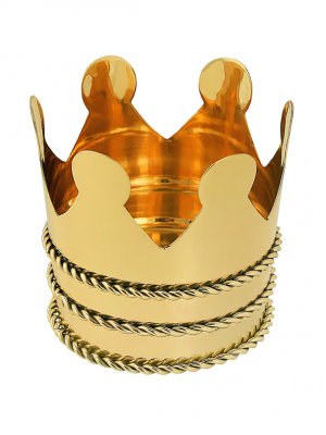 kruka krona crown ljushållare coaster i mässing svensk design