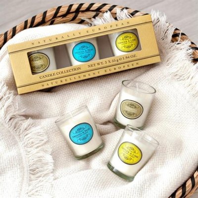 Zoom bild av doftljus 3 pack mini doftljus gå borts present julklapp adventsklapp