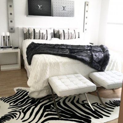 Zoom image of Bedspread Sobel white King size 260 x 260 cm