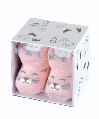 falke my first sock mina första strumpor baby nyfödd flicka rosa sockor
