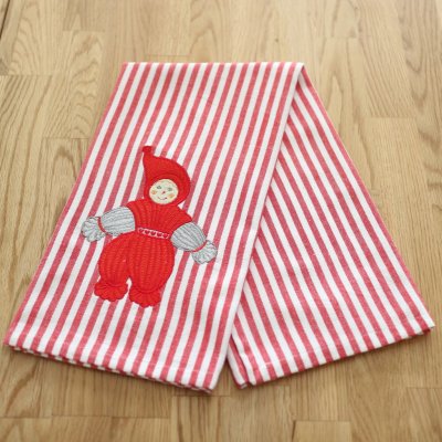 Zoom bild av gästhandduk jul gästhandduk köks servett tomte garntomte