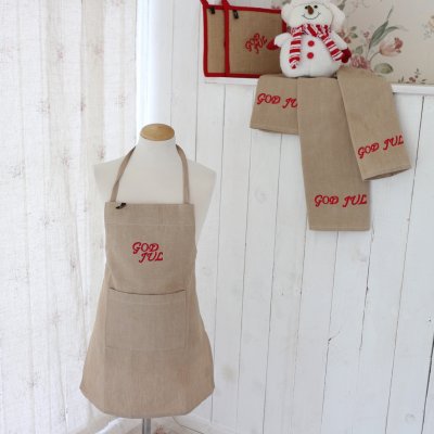 Zoom bild av Barnförkläde God Jul, 45 x 55cm