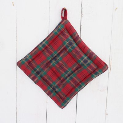 Zoom bild av Grytlapp Tartan, 20 x 20 cm