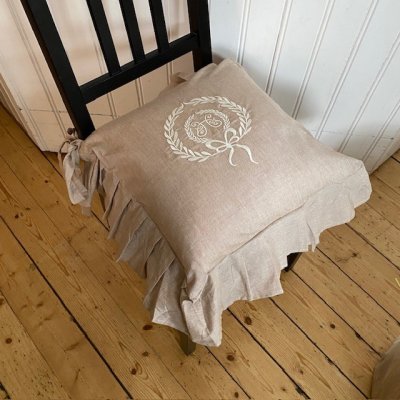 Zoom image of Chaircover Derby Monogram, sand