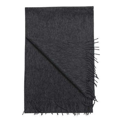 Zoom bild av grå halduk herr i ull amanda christensen halsdukar