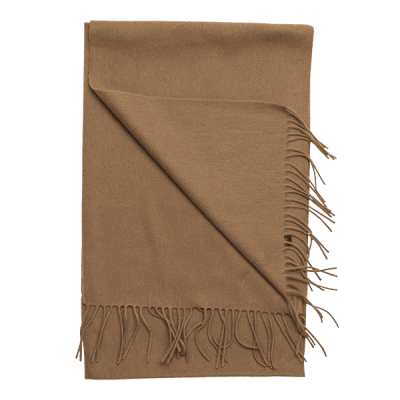 Zoom bild av camelfärgad halsduk i ull herr halsduk i ull presenttips farsdagspresent