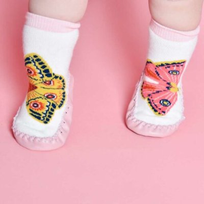 Zoom image of Butterfly Moccasin Slippers