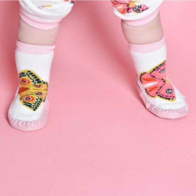 Zoom image of Butterfly Moccasin Slippers