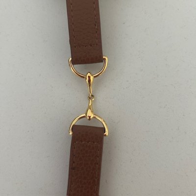 Zoom bild av Armband Gold bit brun