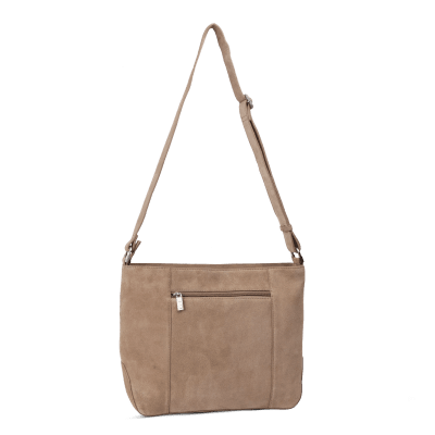 Zoom bild av house of nordic house of sajaco ljus stor mocka väska crossover hobo boho