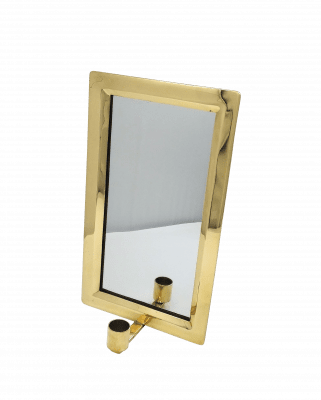 spegellampett mässing brass mirror