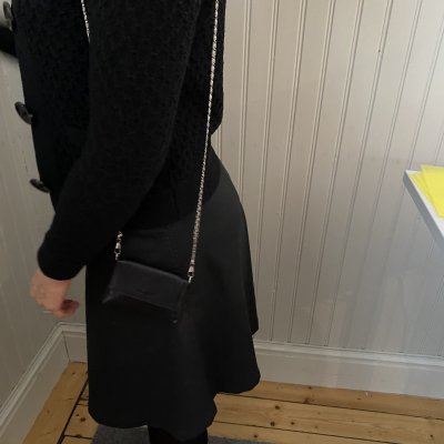 Plånbok med avtagbar kedja dam Vintage L.F, Svart