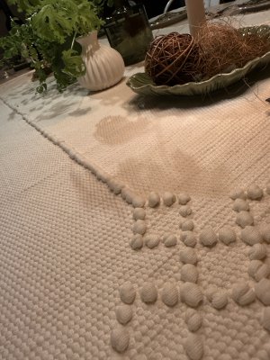 Zoom image of Floormat Micci Recycled creme, 50 x 100 cm