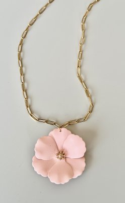 Zoom bild av Halsband Rosa Blomma