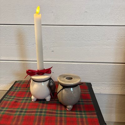 Zoom bild av Klotljusstake, Grå