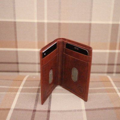 Zoom image of Mini Wallet Vintage, Brandy, no coins
