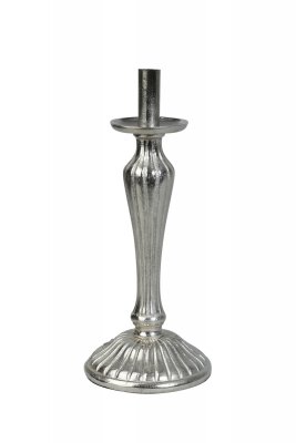 snygg lampfot bordslampa sänglampa i silver med klassisk design