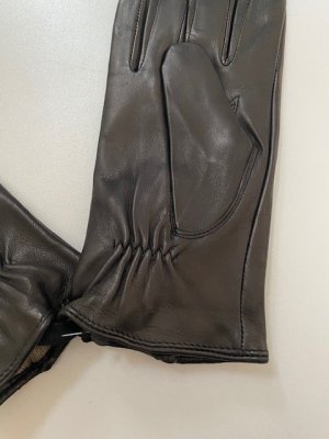 Zoom bild av Handskar Lammskinn dragkedja, Svart