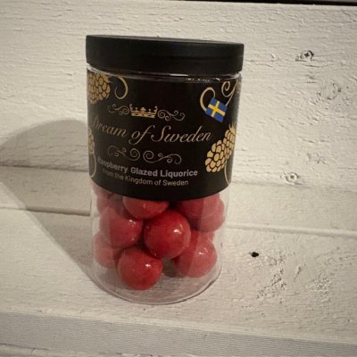 Zoom image of Liquorice white chocolate, Raspberry