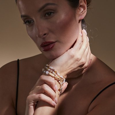 Zoom image of Bracelet Lina, beige