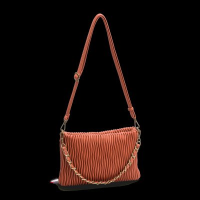 Zoom bild av lycke väska orange rost clutch crossover