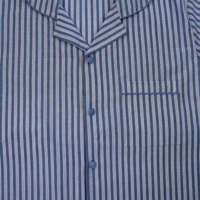 Zoom bild av Herrpyjamas Louis, blårandig stl M