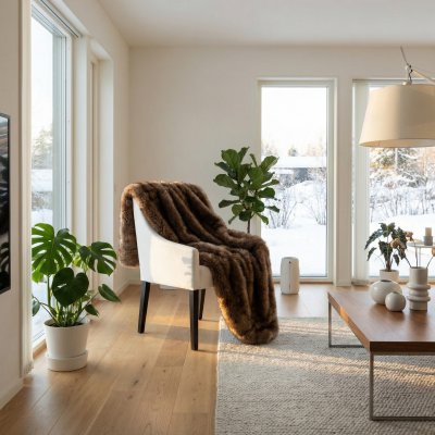 Zoom image of Throw deluxe Wolverine , 140 x 180 cm