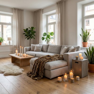 Zoom image of Pläd Leopard, 150 x 180 cm