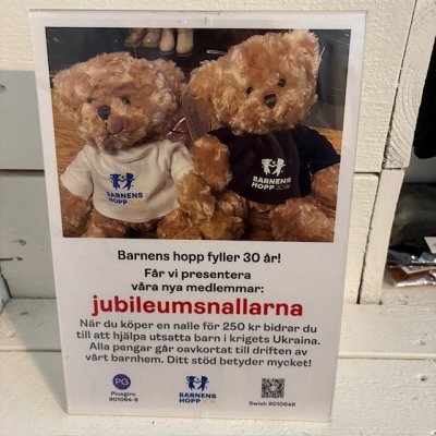 Zoom bild av Barnens Hopp Jubileumsnalle, teddykompaniet