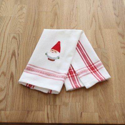 Zoom bild av gästhandduk nisse tomtenisse dobby