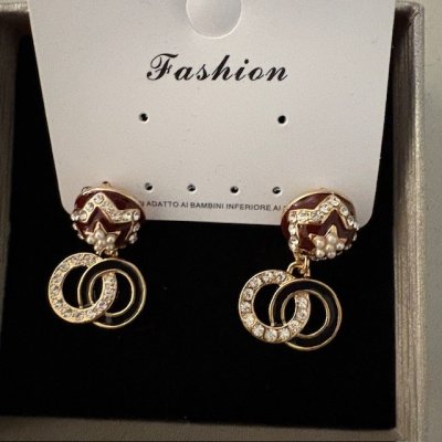 Zoom bild av örhänge star