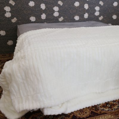 Zoom image of Bedspread Sobel white King size 260 x 260 cm