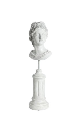 staty byst drottniong ceasar romersk pelare