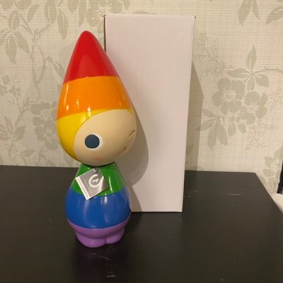 Zoom bild av Peggy blinkande, Regnbåge 25 cm
