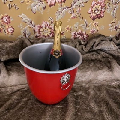 Zoom bild av Champagnekylare Röd,Nickelmaskaroner